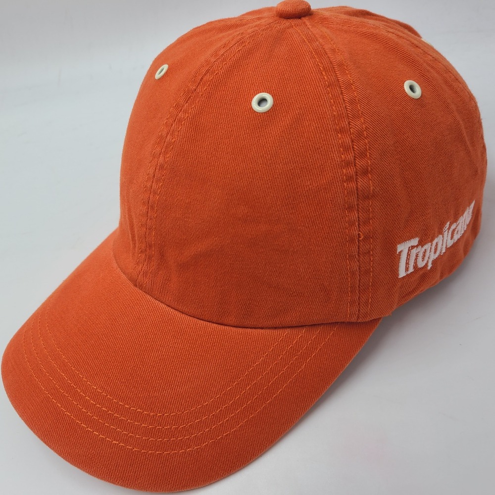 Tropicana Quaker Hat Strapback (Fits Small) Orange White Promo Breakfast Brands